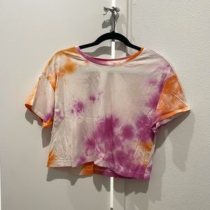Tie Dye DYI cropped tee